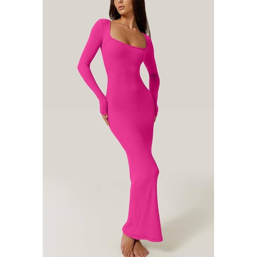 Fancy Homebody bodycon xl stretch jersey dress hot magenta pink sexy cute nwt